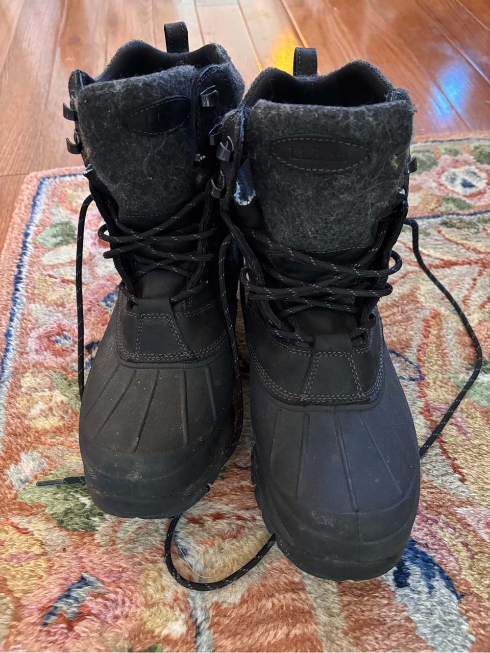 Men's L.L. Bean - Black Winter Waterproof Snow Boots - Size 11.5